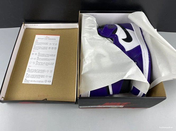 Reps LUCY Retro 555088- SunProtective White Court Purple 3740 Jordan1 1013